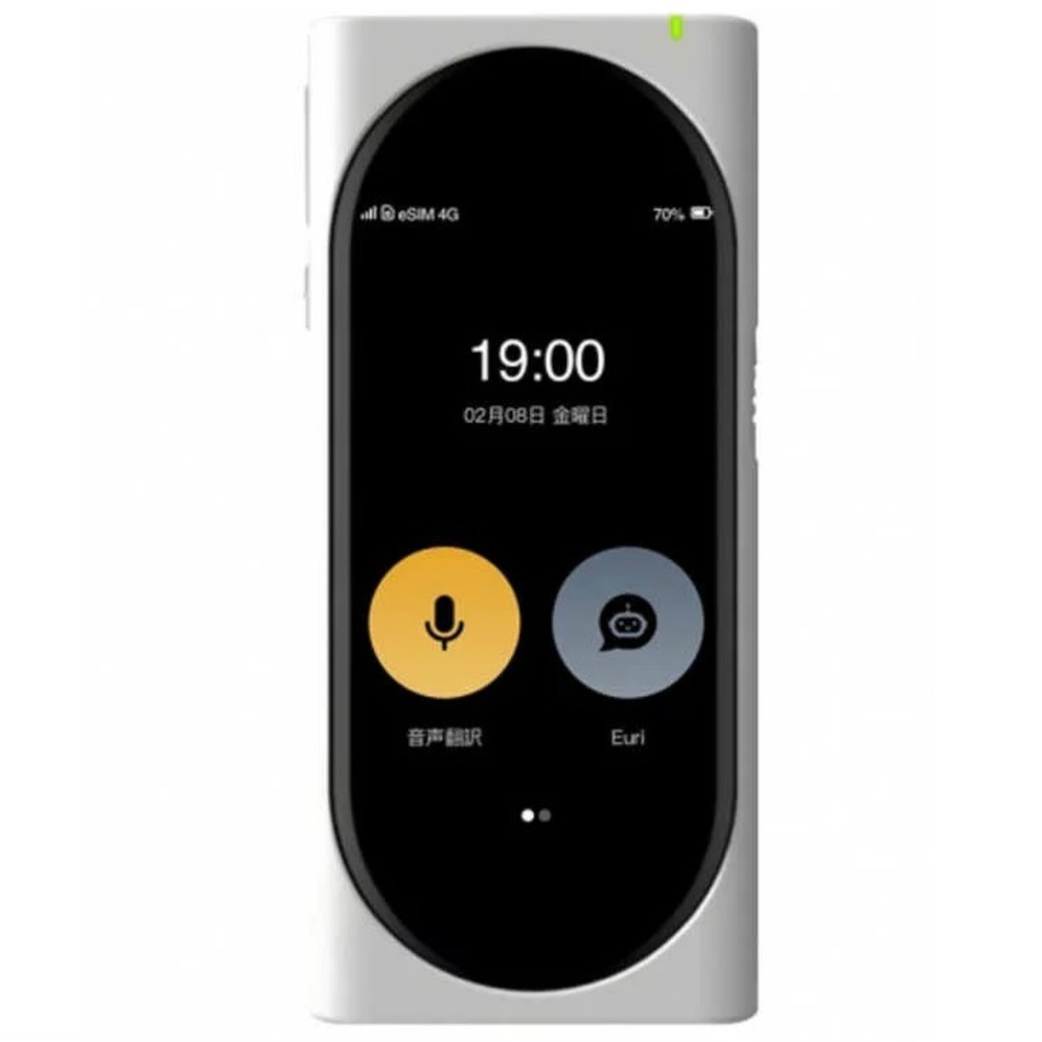 Langogo ランゴーゴー WiFiルーター+eSIM 付きAI翻訳機(ホワイト) Langogo Genesis LANGOGO GENESIS WH