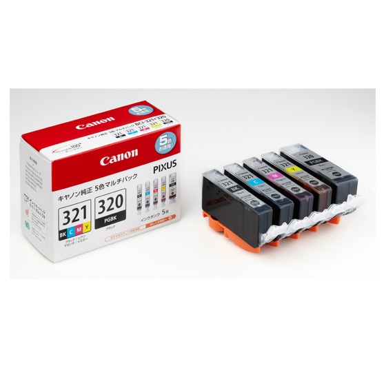 Canon 純正インクタンク 5色マルチパック BCI-321+320/5MP キヤノン(キャノン)