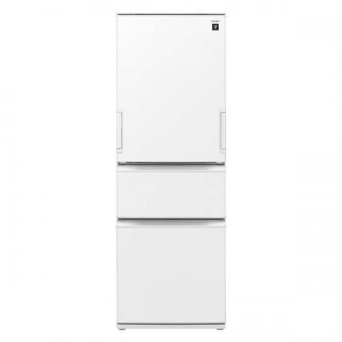 シャープ SHARP 冷蔵庫 374L 両開き シルキーマットオフホワイト SJ-PW37P-W(大型)