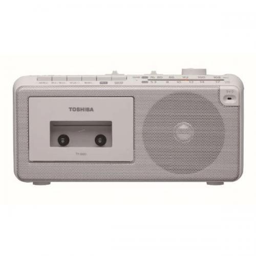 東芝 TOSHIBA ワイドFM対応 ラジカセ グレー TY-XKR1-H