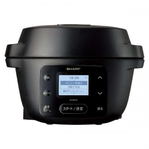 シャープ SHARP 水なし自動調理鍋 HEALSIO ヘルシオ ホットクック 1.6L ブラック系 KN-MN16H-B