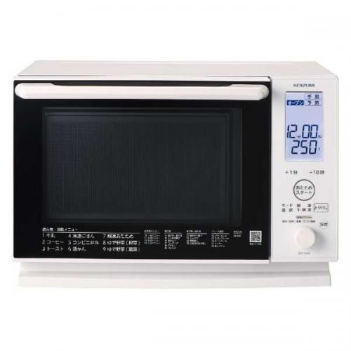 コイズミ KOIZUMI オーブンレンジ 16Lサイズ 縦開き 大型液晶表示 フラット庫内 ホワイト KOR1604W