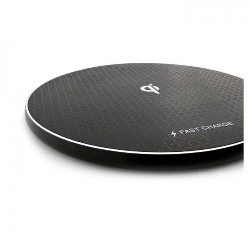 エアージェイ air-J QI対応 置き型ワイヤレス充電パッド 7.5W/ 10W ブラック AWJ-PD9BK