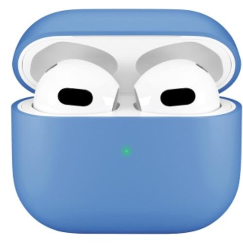 PGA AirPods 第3世代用 抗菌シリコンケース Premium Style ブルー PG-AP3SL04BL