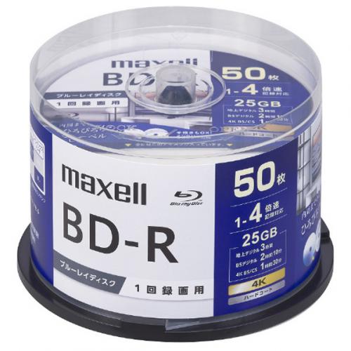 マクセル maxell 録画用BD-R 片面1層 25GB 50枚スピンドルケース BRV25WPG50SP