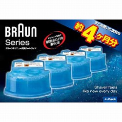 BRAUN アルコール洗浄液 4個入 メンズシェーバー用 CCR4-CR ブラウン