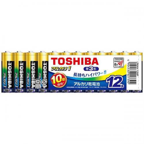 東芝 TOSHIBA アルカリ乾電池 単3形 12本パック LR6AN12MP