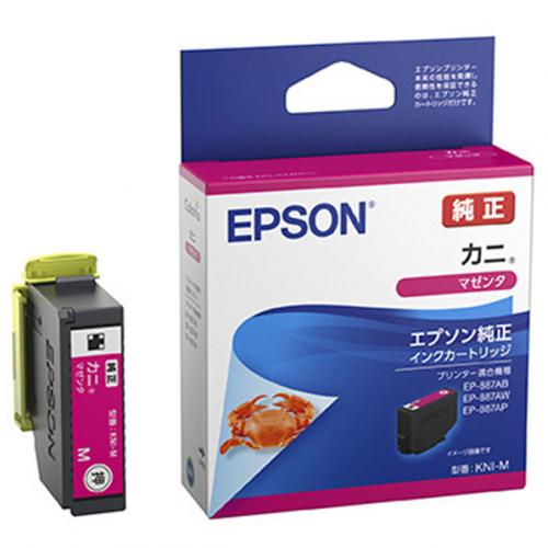 エプソン EPSON  エプソン純正 インクカートリッジ カニ マゼンタ KNI-M