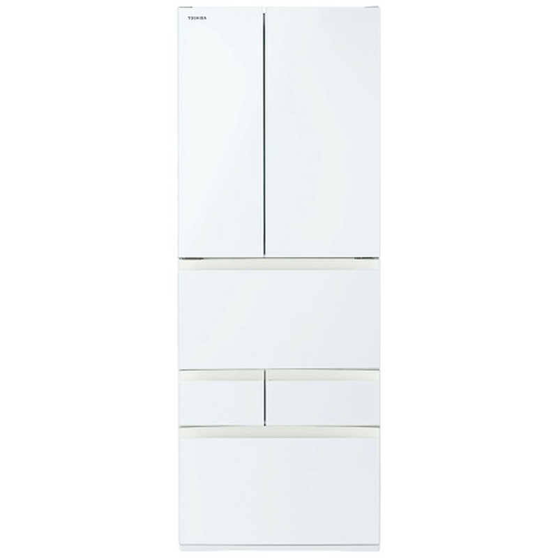 東芝 TOSHIBA 冷蔵庫 6ドア 601L フレンチドア VEGETA ベジータ FHシリーズ グランホワイト GR-Y600FK-EW (大型)