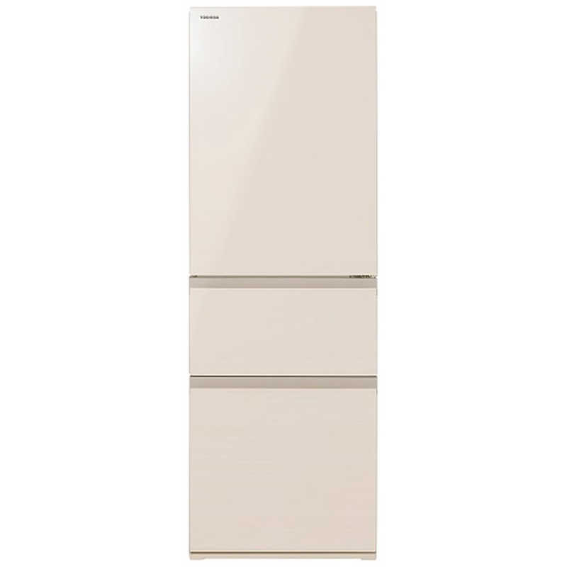 東芝 TOSHIBA 冷蔵庫 3ドア 356L 左開き VEGETA ベジータ SVシリーズ グレインアイボリー GR-Y36SVL-UC (大型)