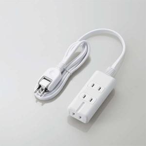 エレコム ELECOM 磁石タップ3個口 1m スタンダード雷ガード ホワイト T-KM01-2310WH