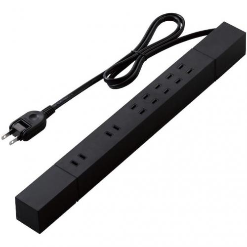 エレコム ELECOM 高機能磁石タップ 7個口 1.0m ブラック T-KF02-2710BK