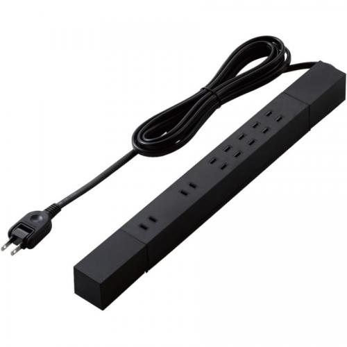 エレコム ELECOM 高機能磁石タップ 7個口 3.0m ブラック T-KF02-2730BK