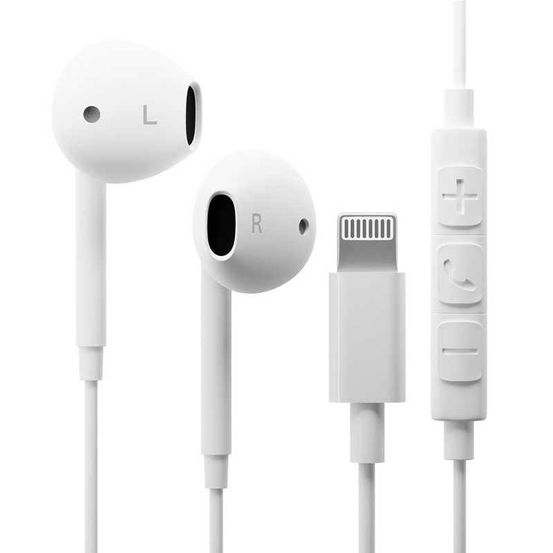 デンキチWeb / PGA Lightningコネクタ ステレオイヤホン ホワイト PG