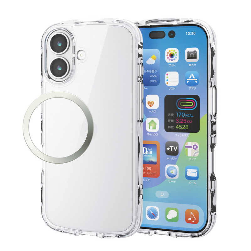 エレコム ELECOM iPhone 17ケース TOUGH SLIM LITE オール メタルリング付 クリア PMA25ATSLACR