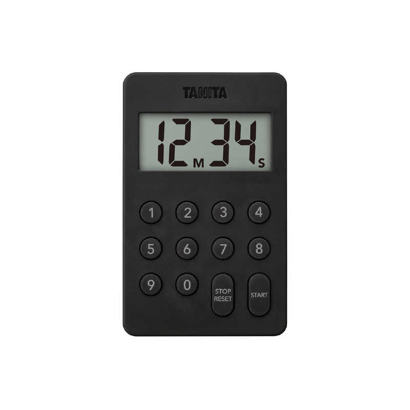 タニタ TANITA デジタルタイマー 100分計 ブラック TD-415-BK