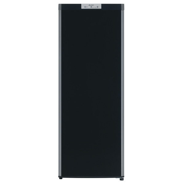 三菱 MITSUBISHI 冷凍庫 1ドア 144L 右開き Uシリーズ コンパクト ファン式 幅48cm サファイアブラック MF-U14K-B