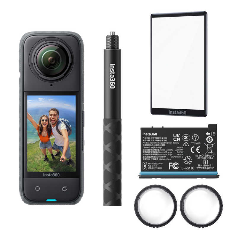 Insta360 アクションカメラ Insta360 X4 アクションキット8K 360 Action Cam CINSABMA-X414