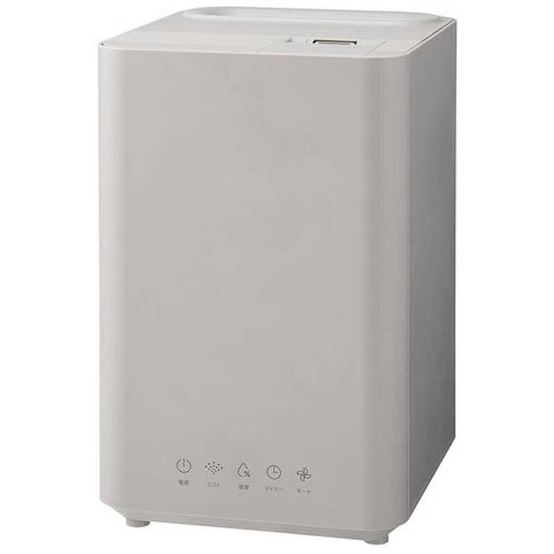 スリーアップ THREEUP 加湿器 ウッドモイスト 最大11畳対応 ハイブリッド(加熱＋超音波)式  グレージュ HBT2582‐GG