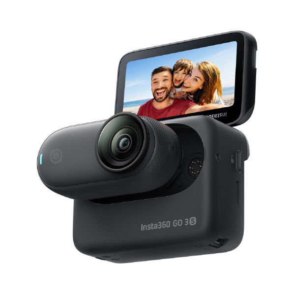 INSTA360 インスタサンロクマル ウェアラブルカメラ GO3S 128GB ブラック 容量128GB CINSAATA-GO3S128K