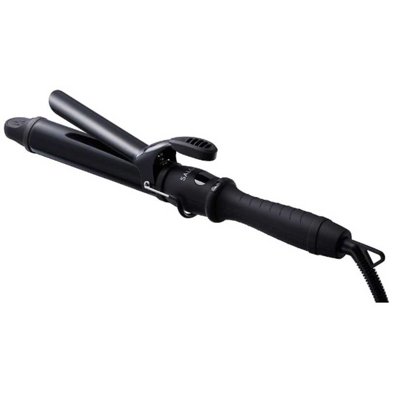 サロニア SALONIA サロニア セラミックカールアイロン 32mm 100℃～210℃ 海外対応 交流(コード)式 ブラック SL-008AB32