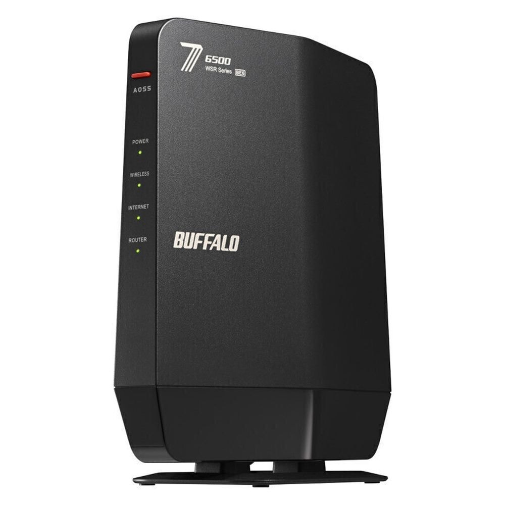 BUFFALO 無線LAN親機 802．11be/ax/ac/n/a/g/b 5764+688Mbps ブラック WSR6500BE6P-BK