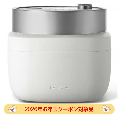 【未使用品】バルミューダ The Gohan K08A-WH デンキチWeb / 【2026年お年玉クーポン対象品】BALMUDA バルミューダ