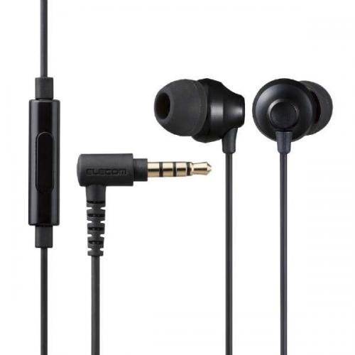 エレコム ELECOM ステレオヘッドホン カナル型 ブラック EHP-F12CMBK